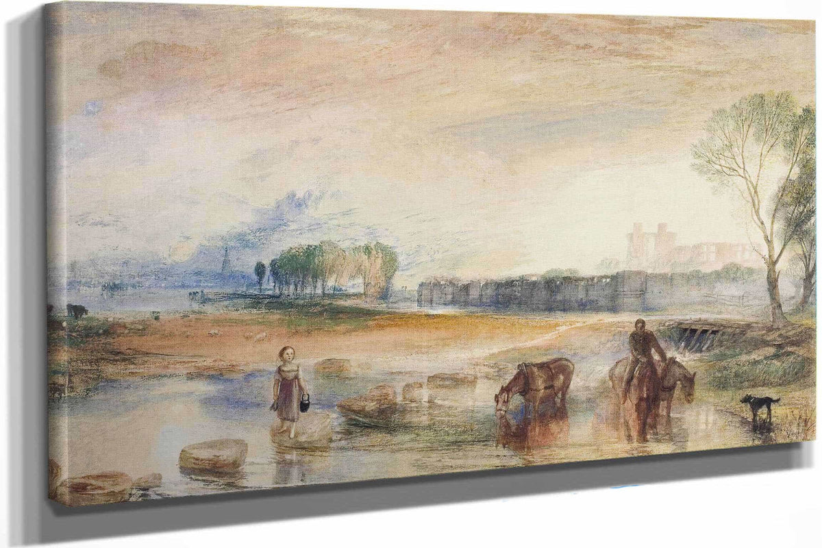Sunset And Moonrise   by Joseph Mallord William Turner