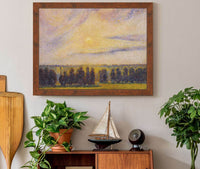 Sunset At Eragny by Camille Pissarro