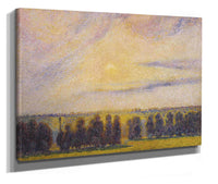 Sunset At Eragny by Camille Pissarro