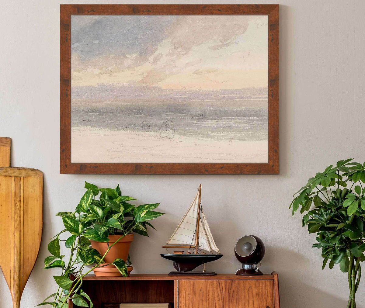 Sunset From The Shore by David Cox