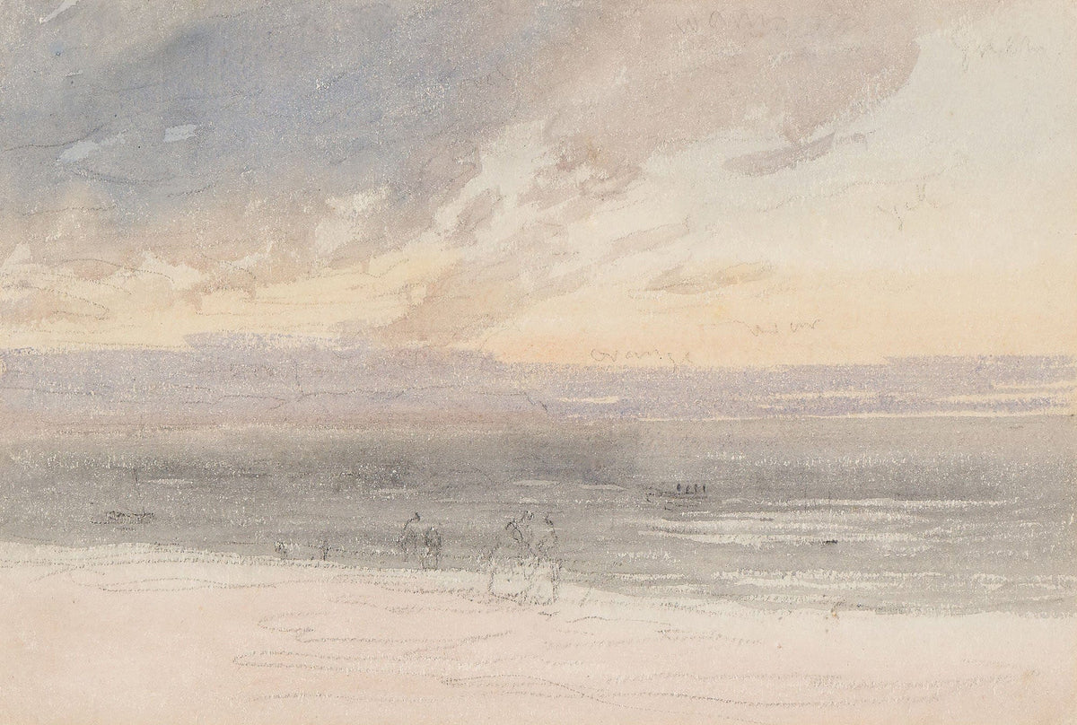 Sunset From The Shore by David Cox