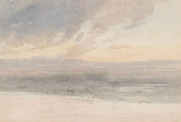 Sunset From The Shore by David Cox
