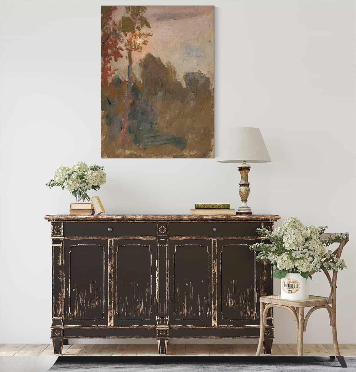 Sunset In A Forest by Tadeusz Makowski