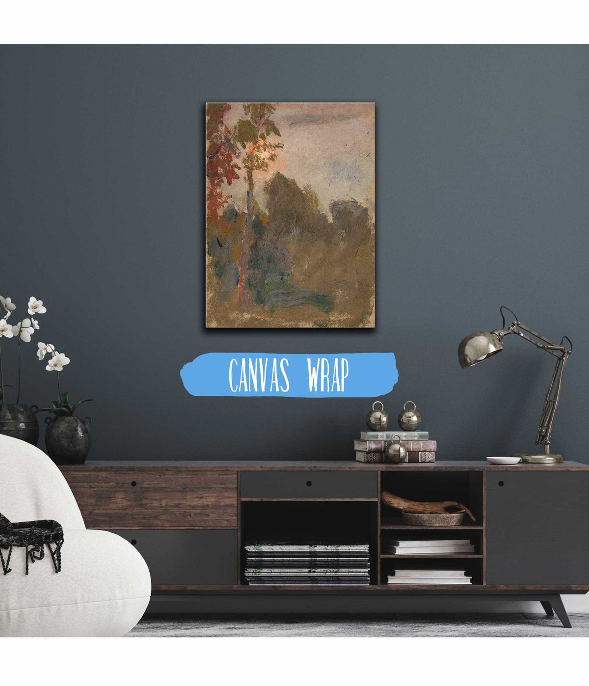 Sunset In A Forest by Tadeusz Makowski