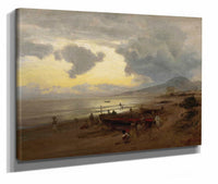 Sunset On The Shore by Oswald Achenbach