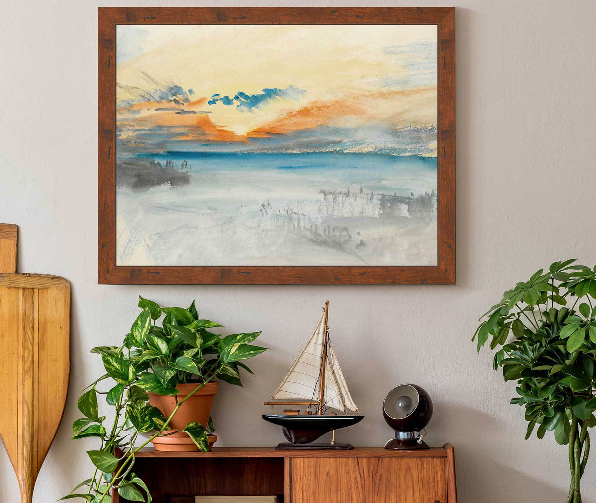 Sunset Over Water by Joseph Mallord William Turner