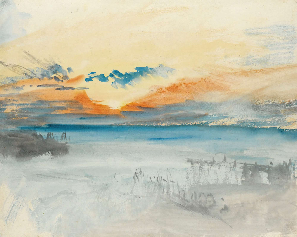Sunset Over Water by Joseph Mallord William Turner