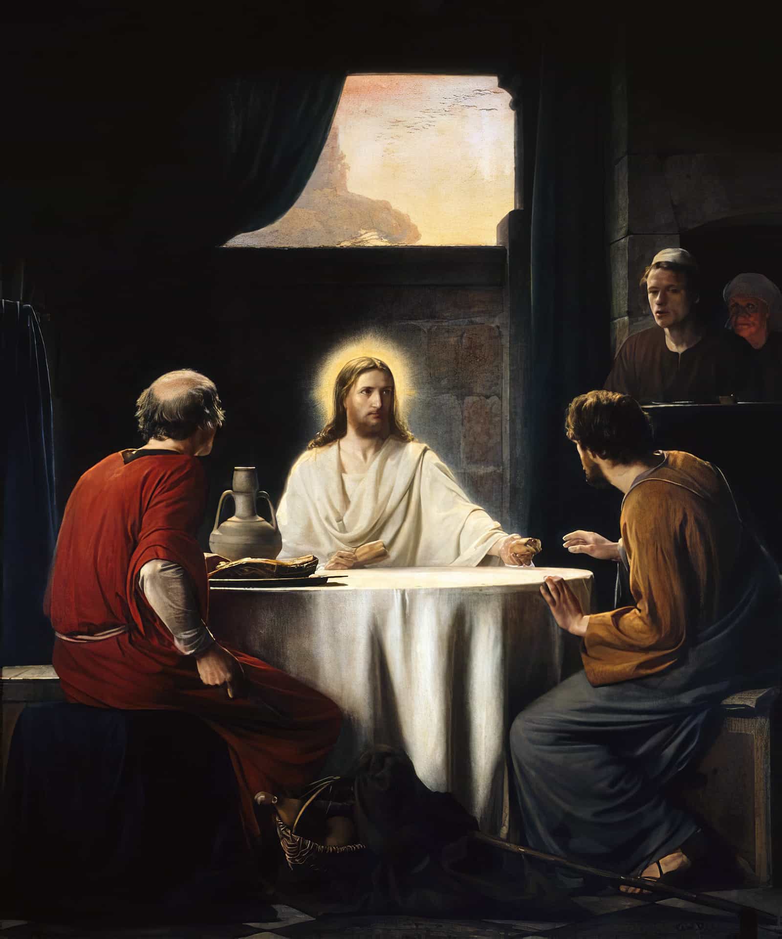 Supper At Emaus by Carl Bloch