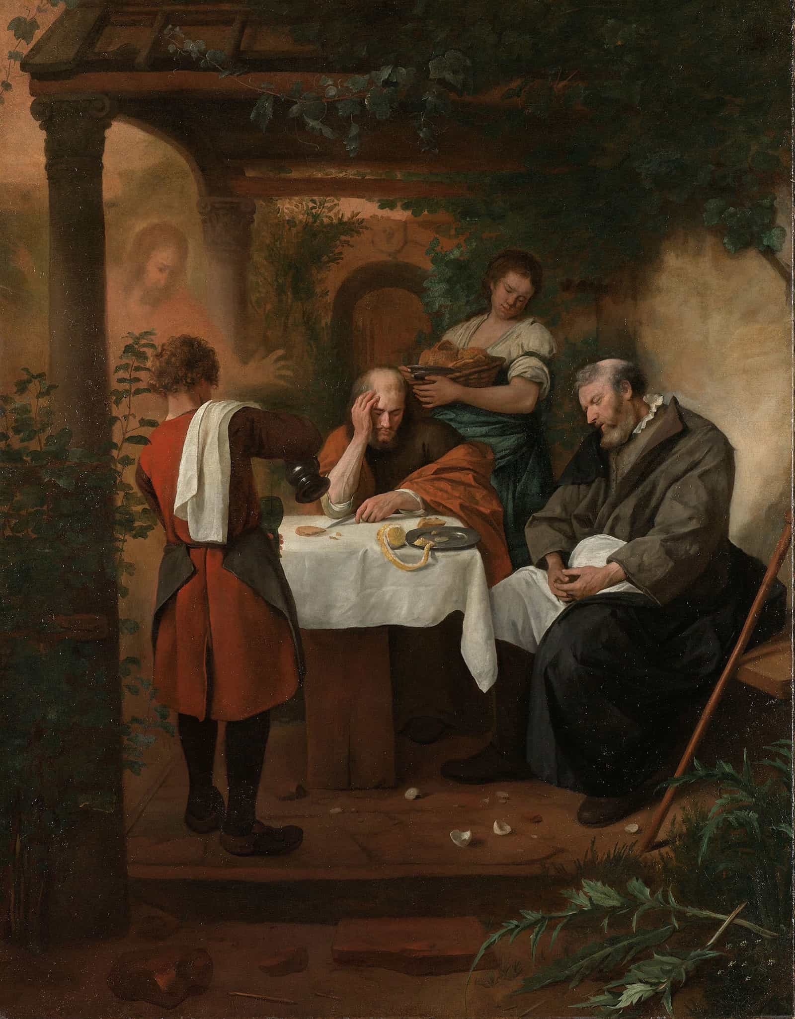 Supper At Emmaus C by Jan Steen