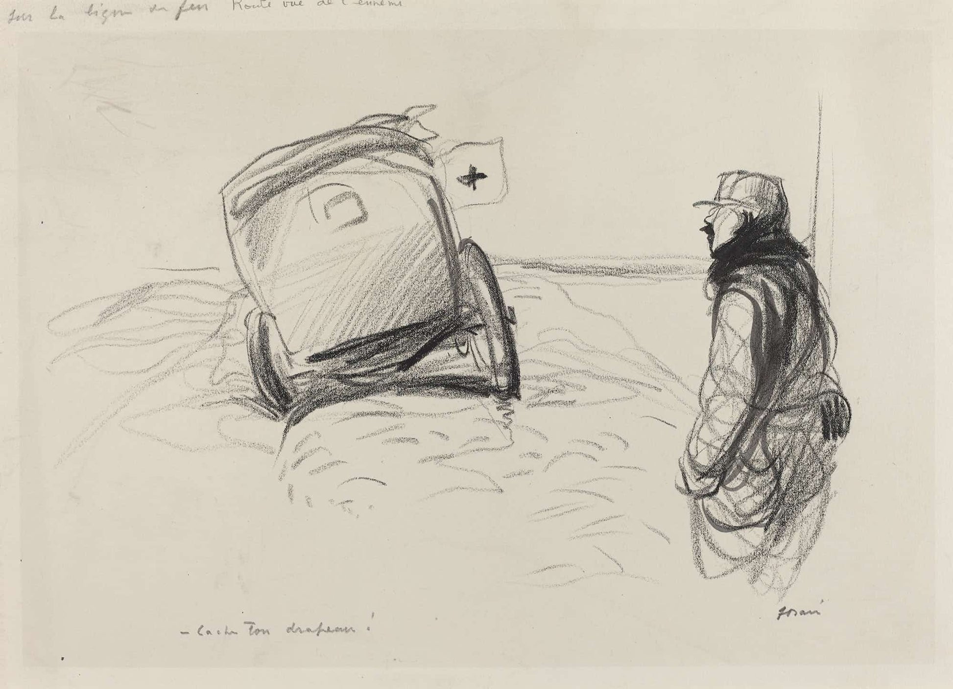 Sur La Ligne De Feu by Jean Louis Forain