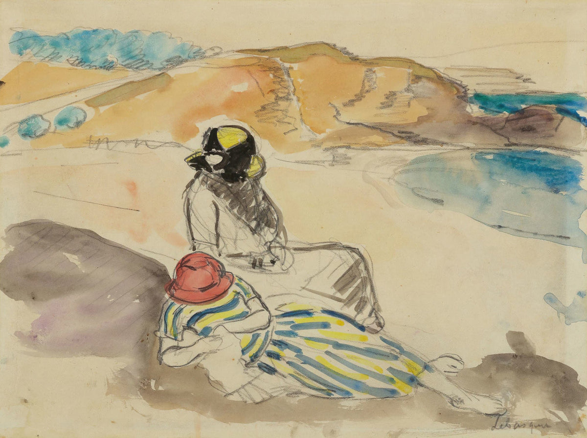 Sur La Plage by Henri Lebasque