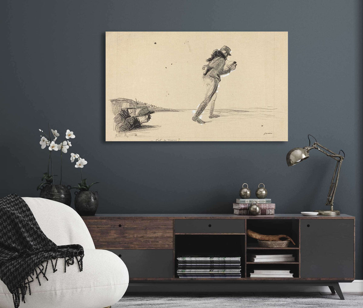 Sur Le Front Cest Sa Theorie Non Cest Son Breviaire by Jean Louis Forain