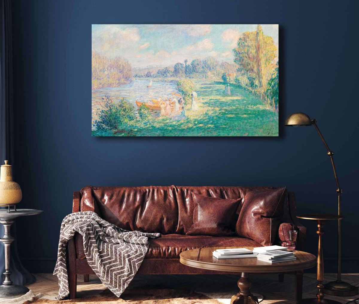 Sur Les Bords De La Marne by Henri Lebasque