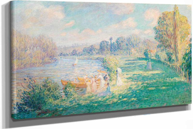 Sur Les Bords De La Marne by Henri Lebasque
