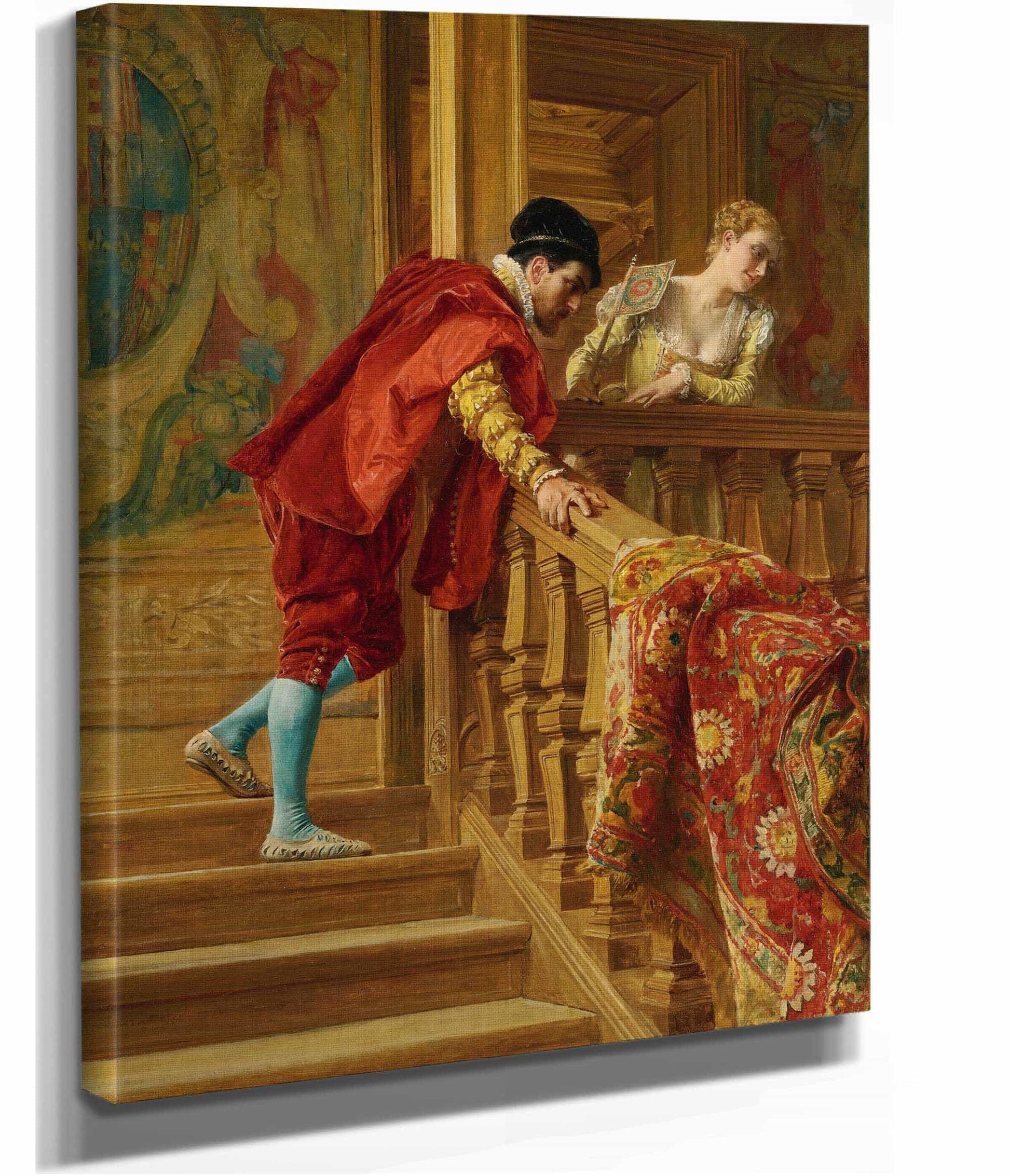 Sur Lescalier The Venetians by Ernest Meissonier