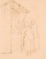 Svenske Bondekoner Ved En Handelsbod by Wilhelm Marstrand
