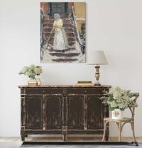 Sweeping Snow S by Childe Hassam