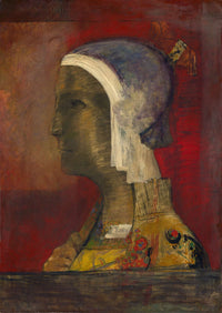 Symbolic Head by Odilon Redon