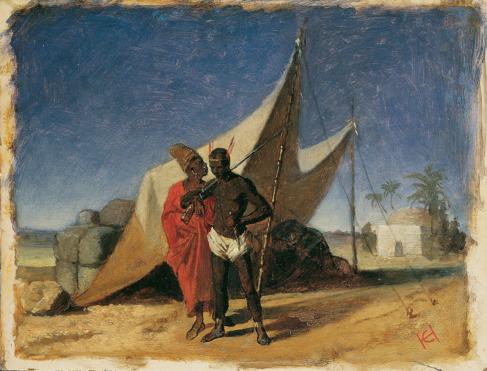 Szene In Nordafrika by Hans Canon