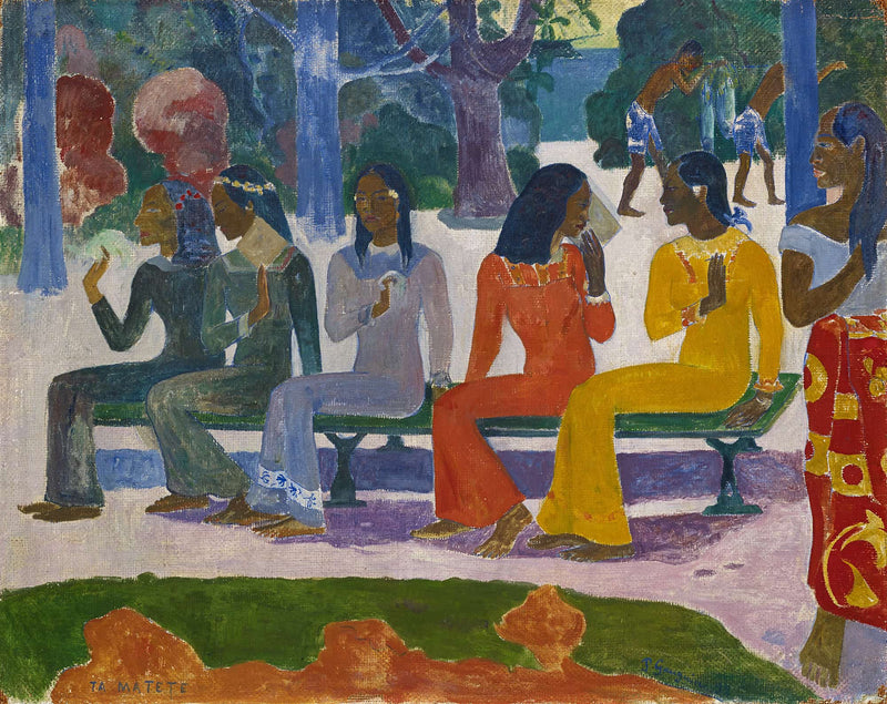 Ta Matete The Market by Paul Gauguin