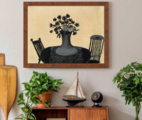 Table And Two Chairs by Horace Pippin