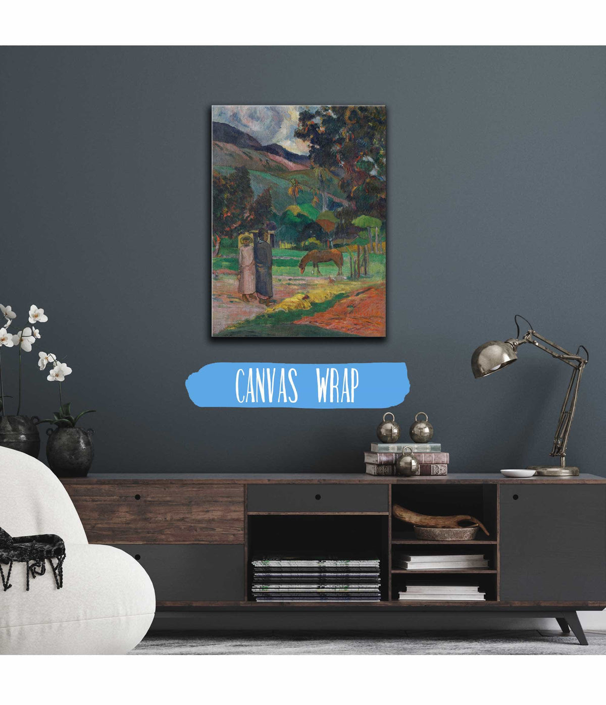 Tahitian Landscape by Paul Gauguin