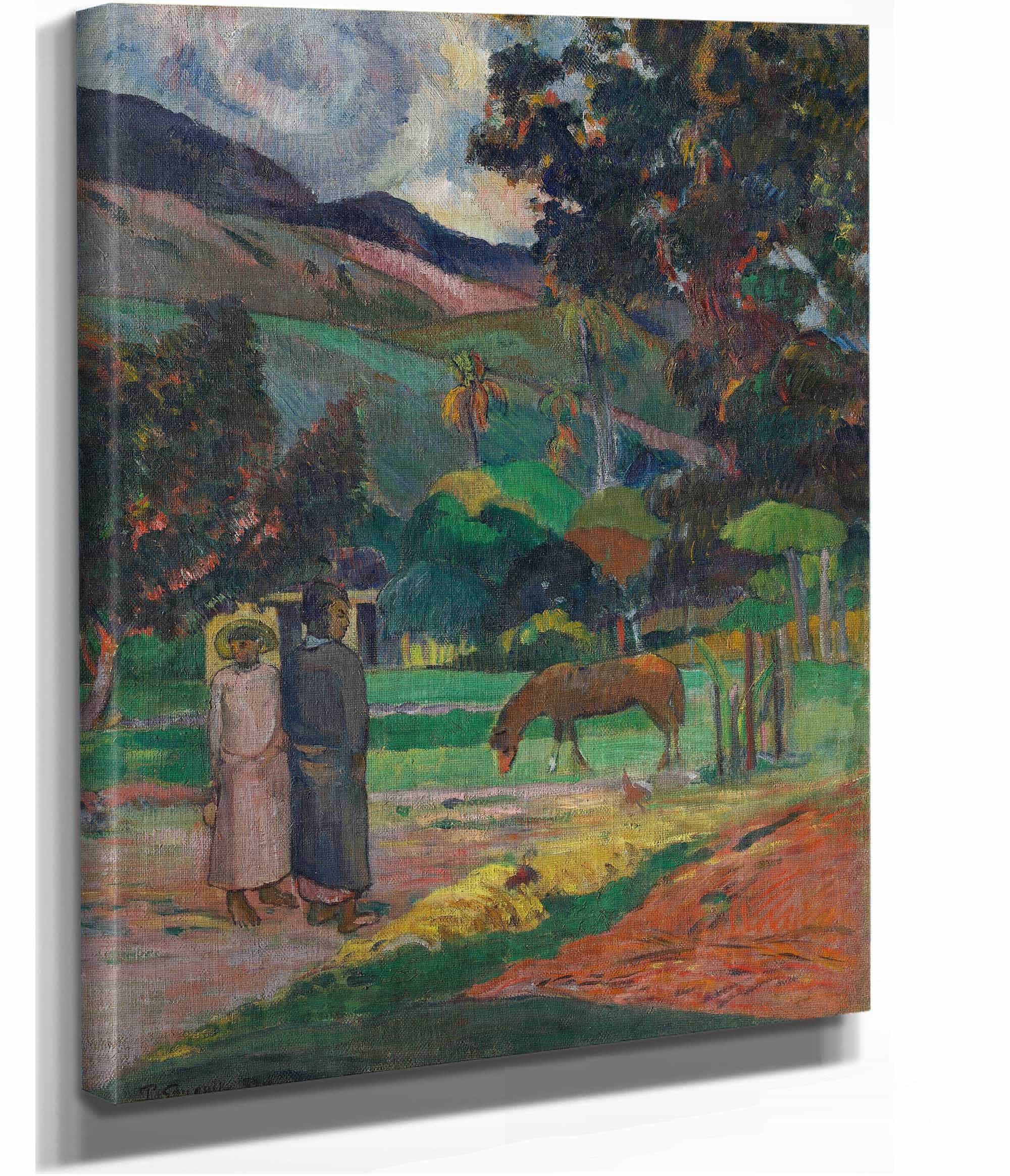 Tahitian Landscape by Paul Gauguin