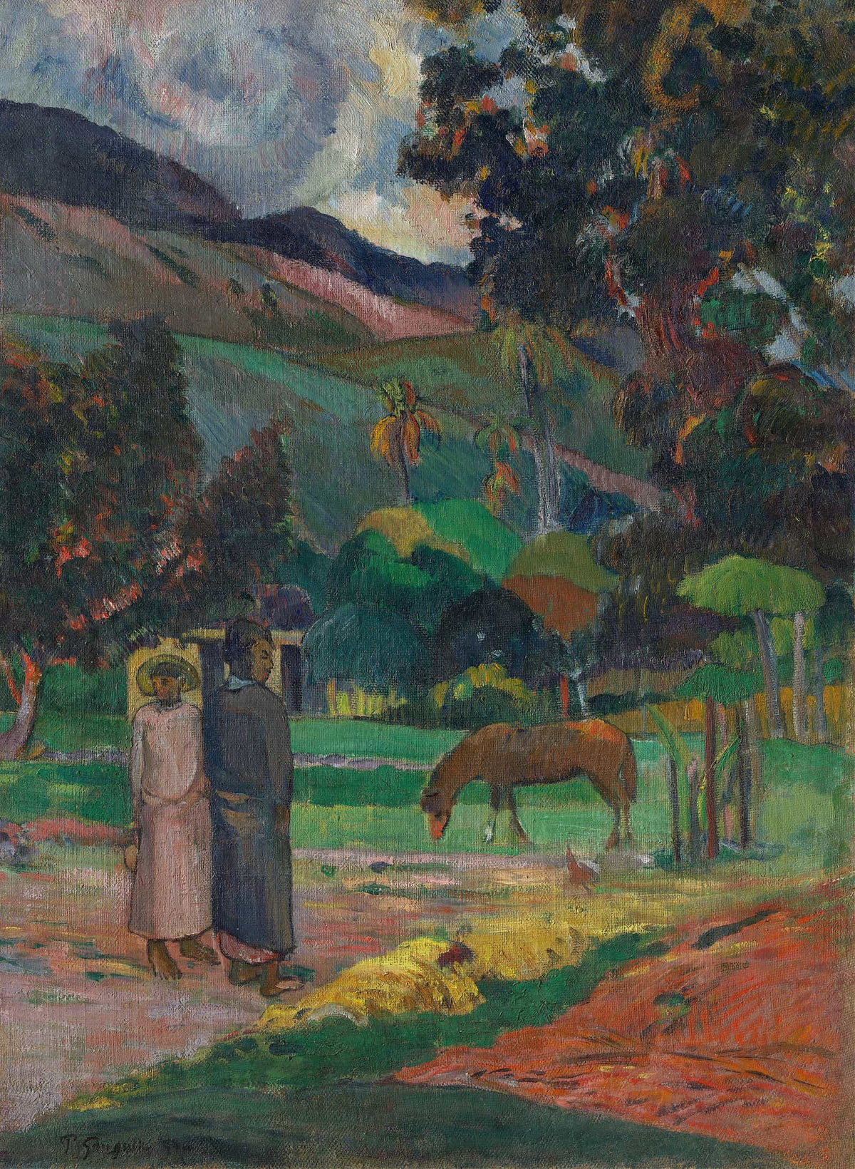 Tahitian Landscape by Paul Gauguin