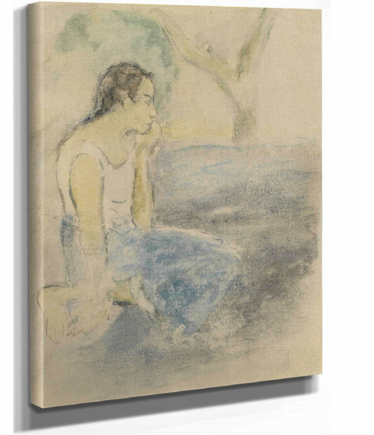 Tahitien Assis by Paul Gauguin