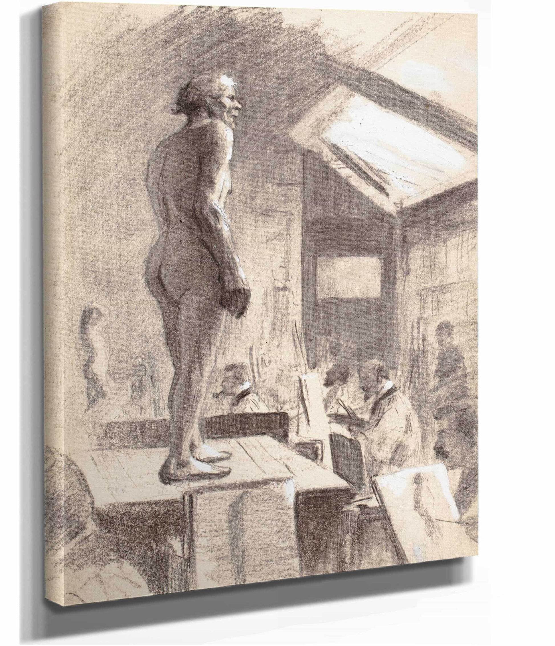 Taidekoulusta Miesmalli Etualalla by Eero Jarnefelt