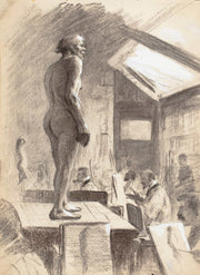 Taidekoulusta Miesmalli Etualalla by Eero Jarnefelt