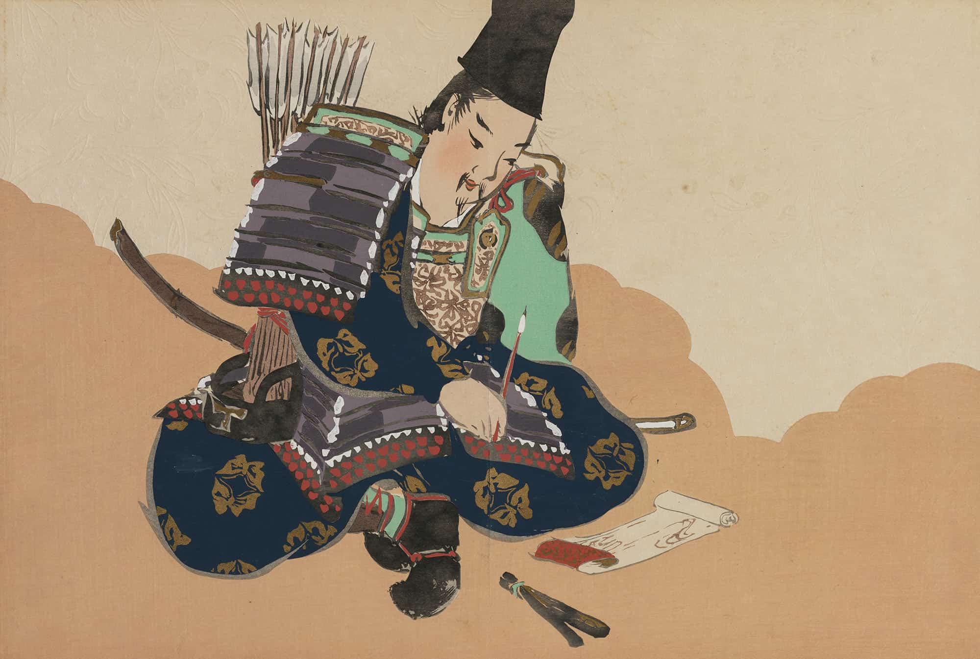 Taira No Tadanori Tadanori by Kamisaka Sekka