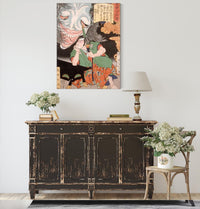 Takagi Umanosuke And The Ghost Of A Woman by Tsukioka Yoshitoshi