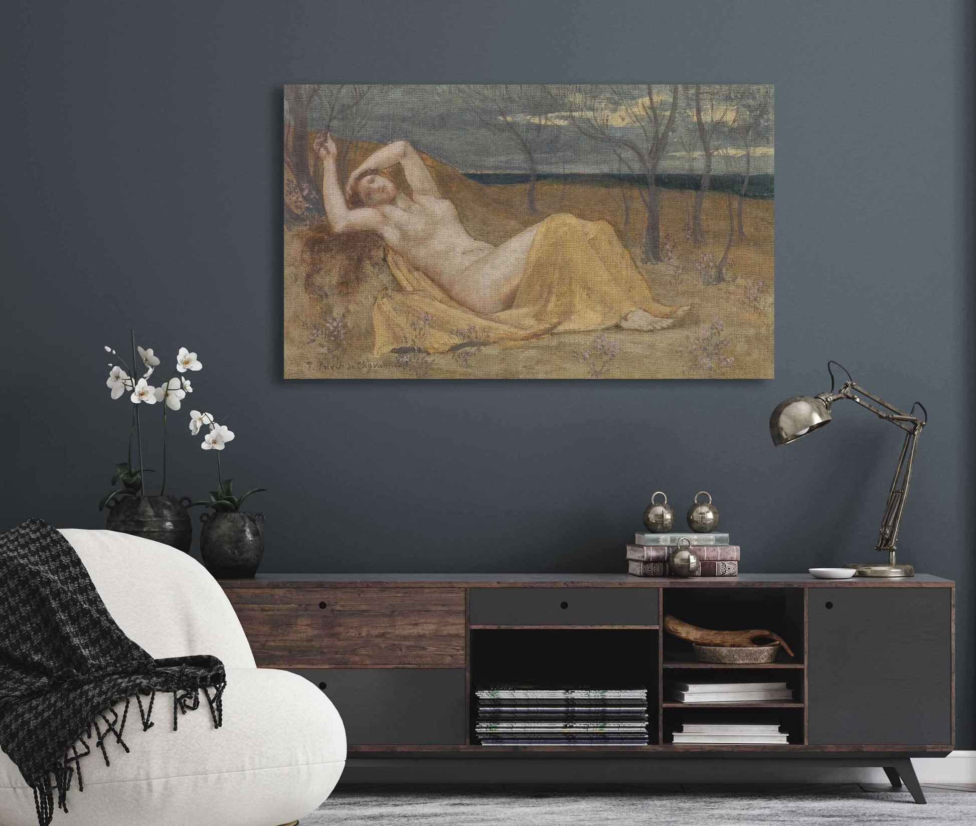 Tamaris   by Pierre Puvis De Chavannes