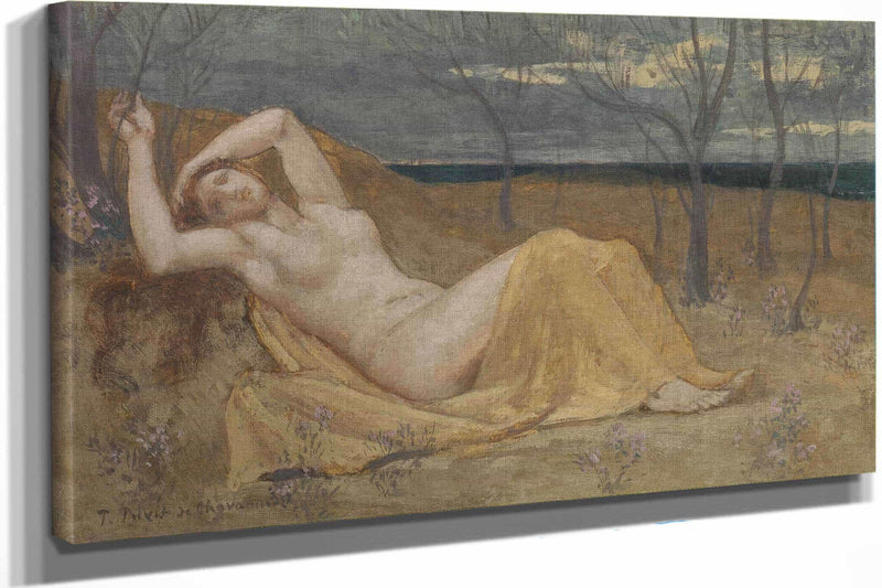 Tamaris   by Pierre Puvis De Chavannes