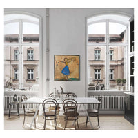 Tanzerin Mit Blauem Rock by Egon Schiele