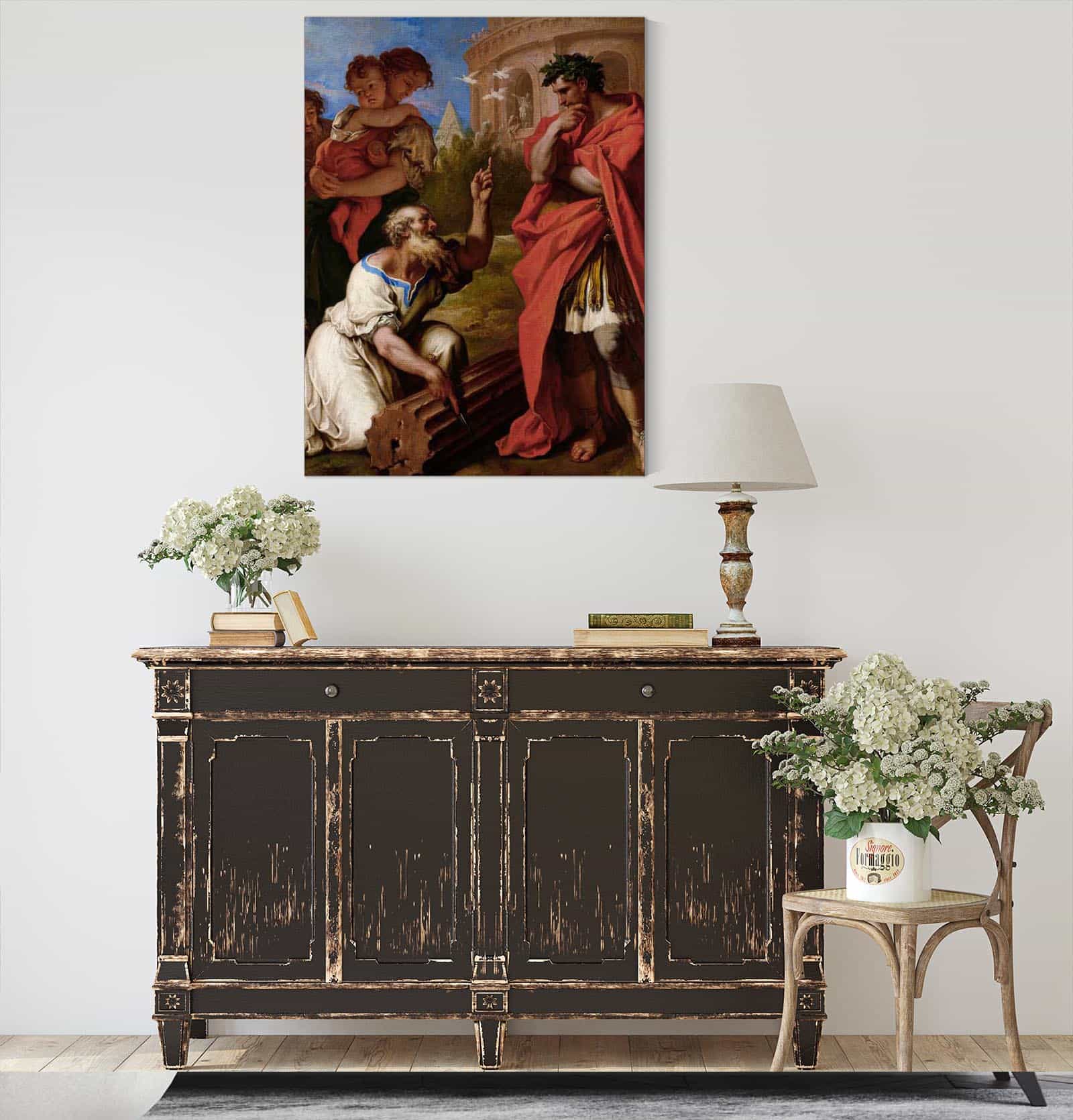 Tarquin The Elder Consulting Attus Navius by Sebastiano Ricci