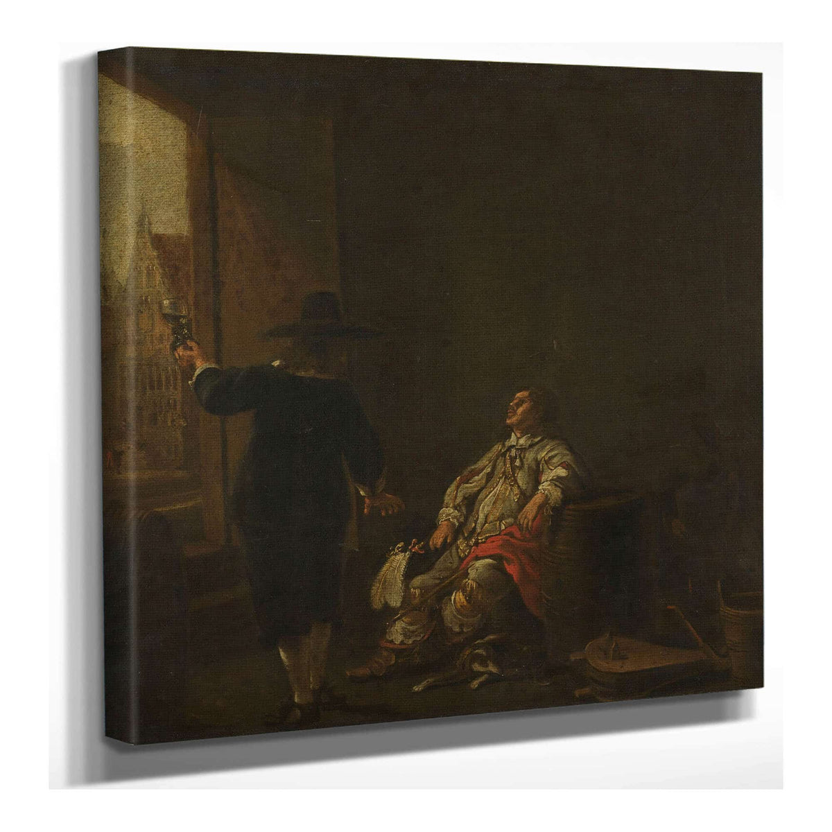 Tasting The Wine  by Aelbert Cuyp