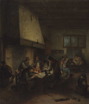 Tavern Scene Early S by Adriaen Van Ostade