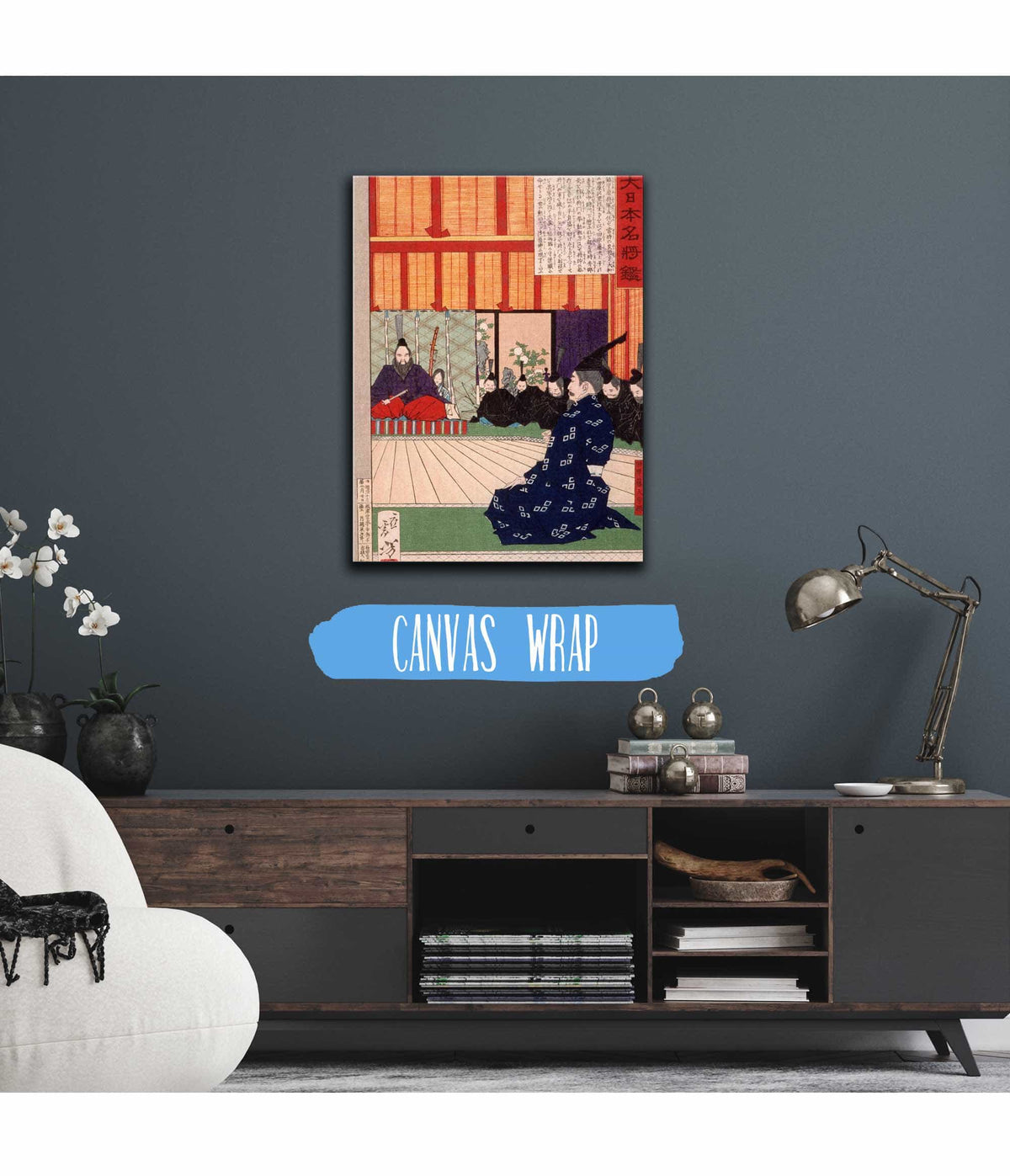 Tawara Toda Hidesato In Audience With The Emperor by Tsukioka Yoshitoshi