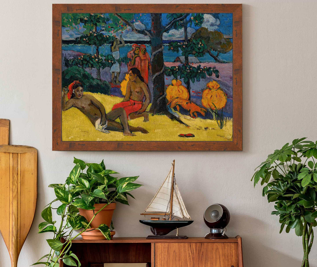 Te Arii Vahine La Femme Aux Mangos Ii by Paul Gauguin