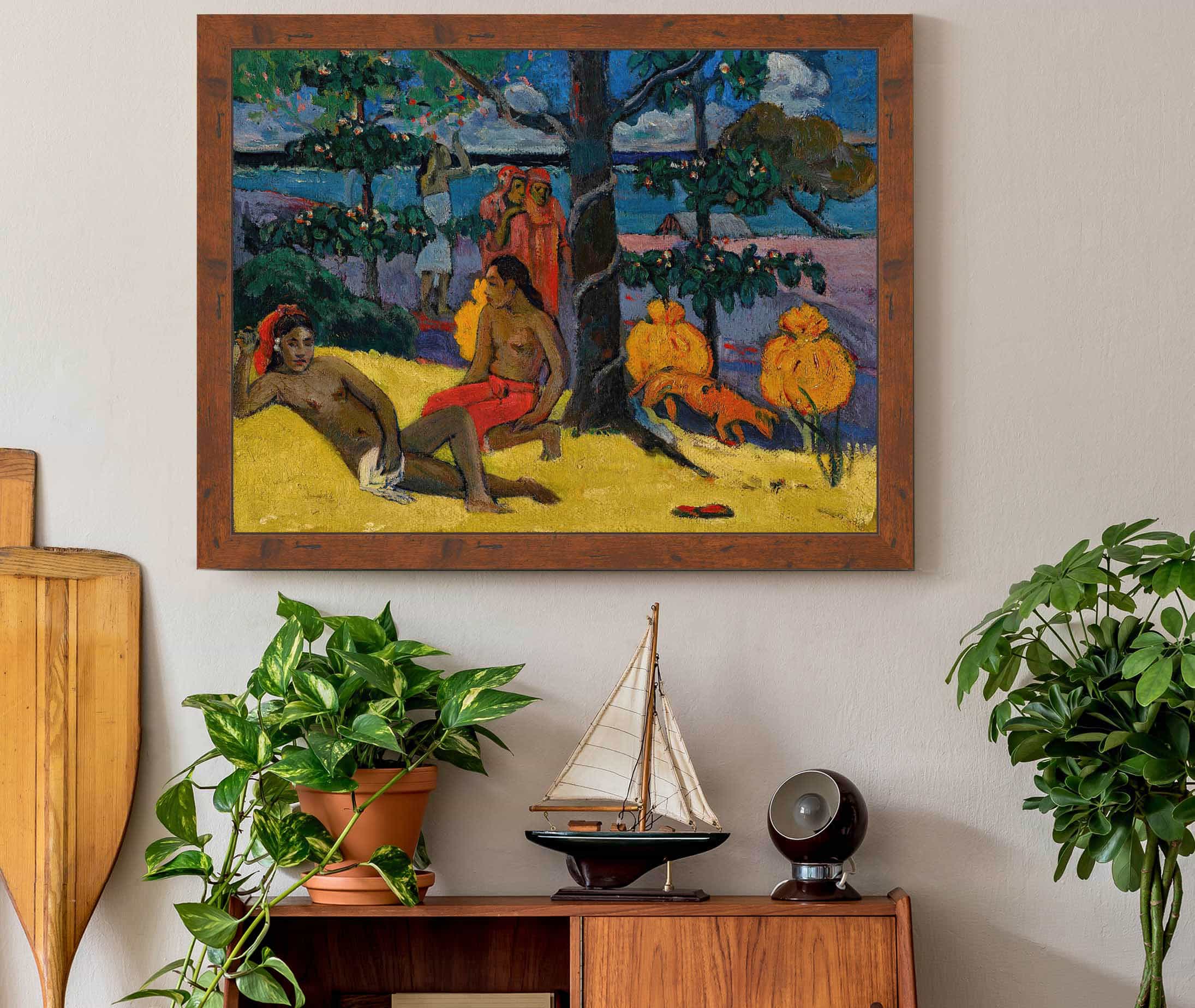 Te Arii Vahine La Femme Aux Mangos Ii by Paul Gauguin