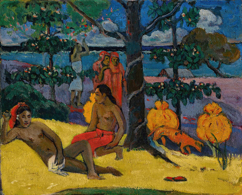 Te Arii Vahine La Femme Aux Mangos Ii by Paul Gauguin