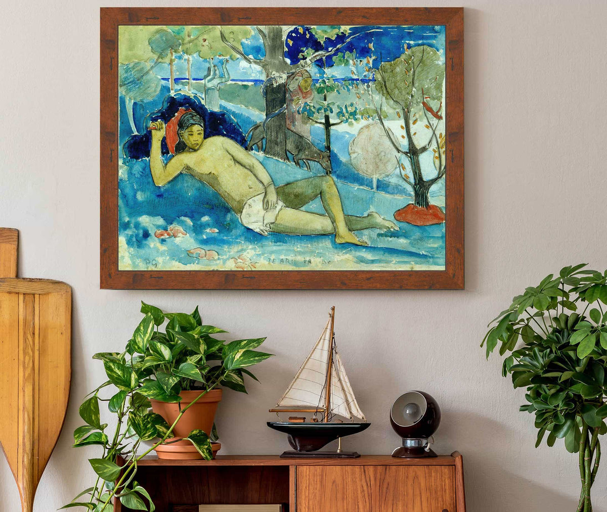 Te Arii Vahine The Queen Of Beauty Or The Noble Queen by Paul Gauguin