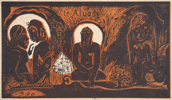Te Atua The Gods   by Paul Gauguin