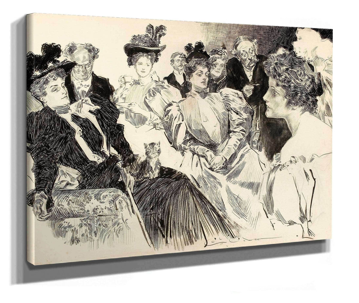 Tea Room by Charles Dana Gibson