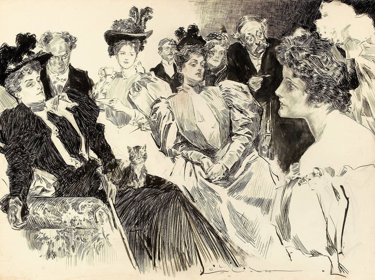 Tea Room by Charles Dana Gibson
