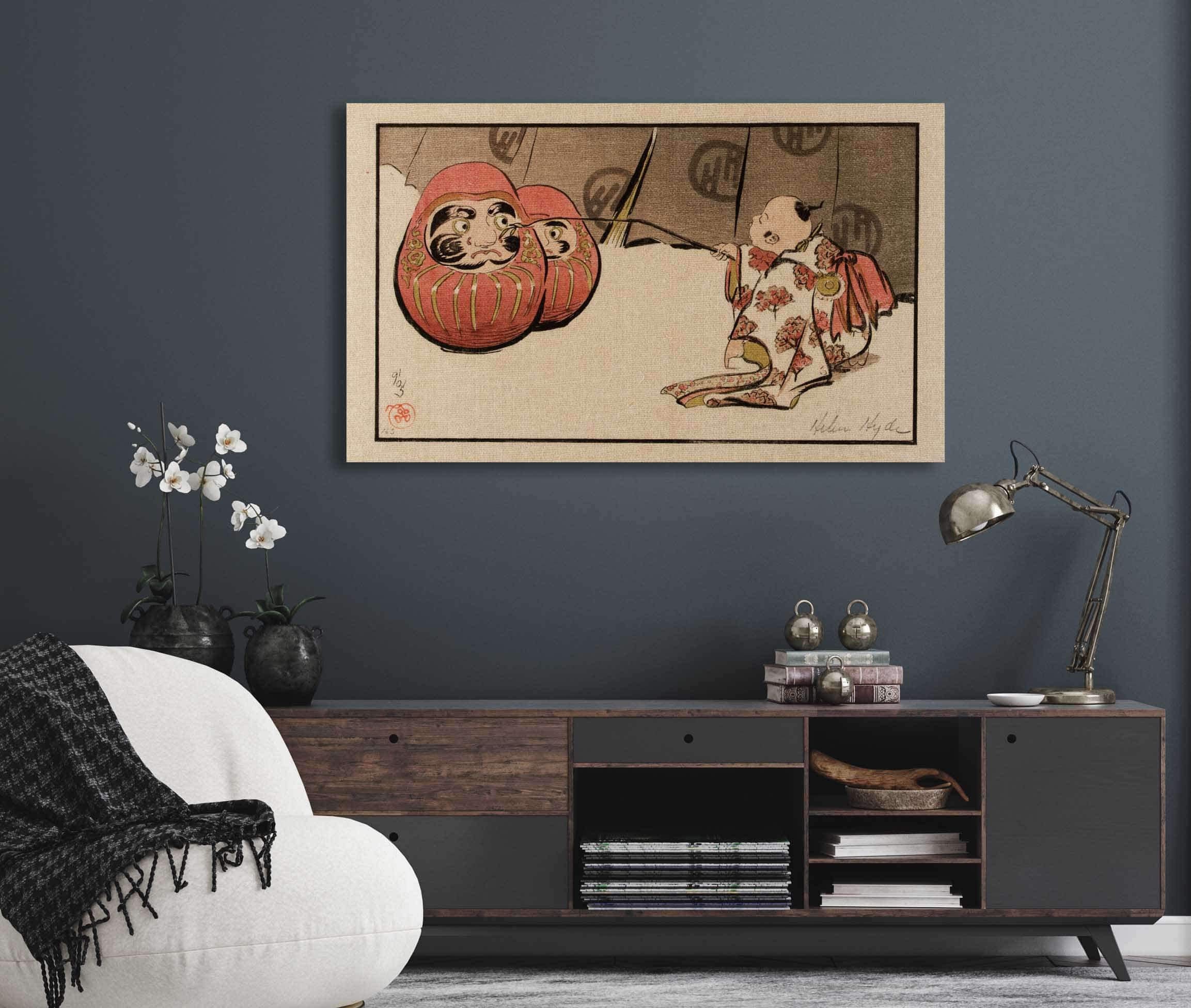 Teasing The Daruma by Helen Hyde