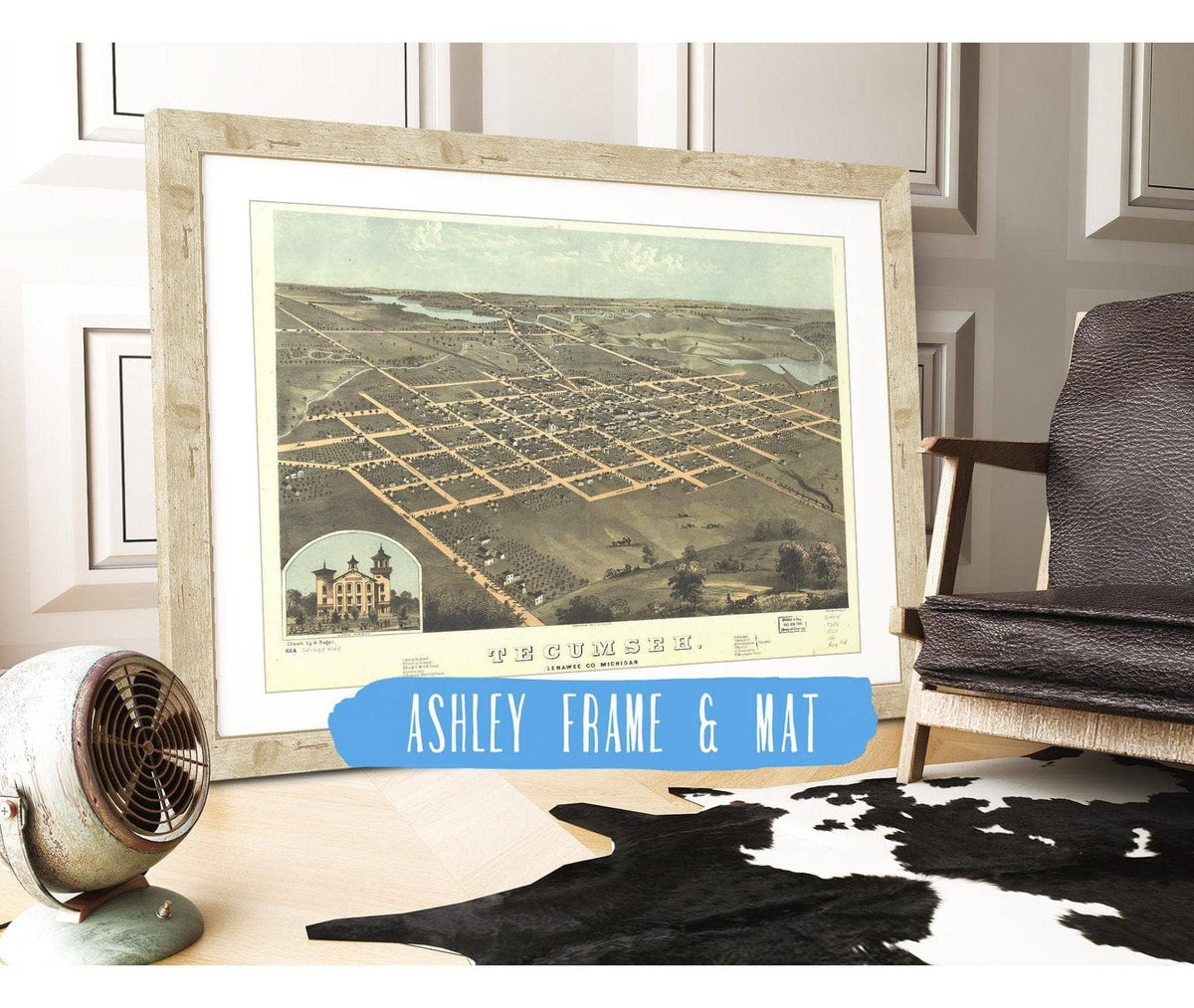 Tecumseh Lenawee Co Michigan 1868 State of Michigan