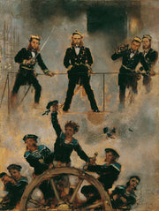 Tegetthoff In Der Seeschlacht Bei Lissa Ii by Anton Romako